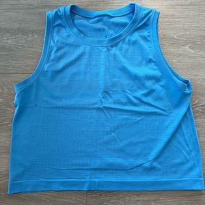 Blue Lululemon Mesh-like tank